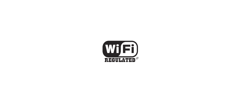 Wi-Fi Regulated logo (vymyšlené)