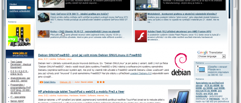 Internet Explorer 9 RC - diit.cz
