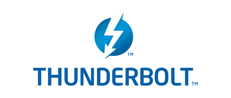 Thunderbolt logo horizontalni