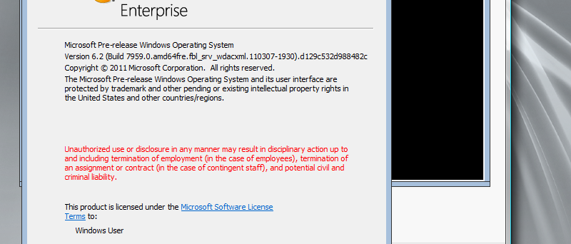 „Windows 8 server“ build 7959