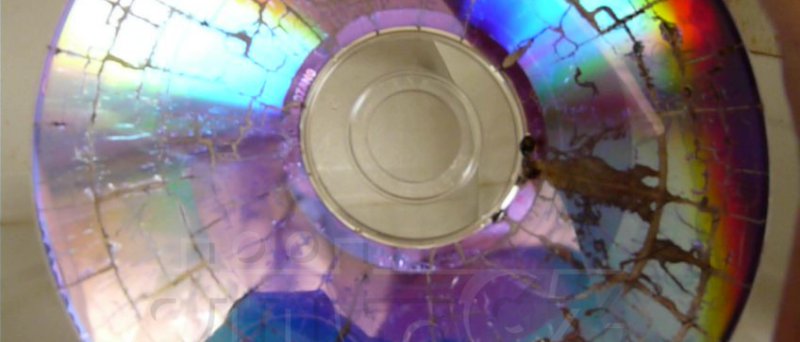 DVD-R spálené v mikrovlnce