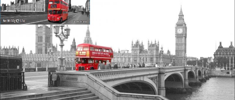 Red Bus - jedna fotografie porušuje práva autora druhé fotografie