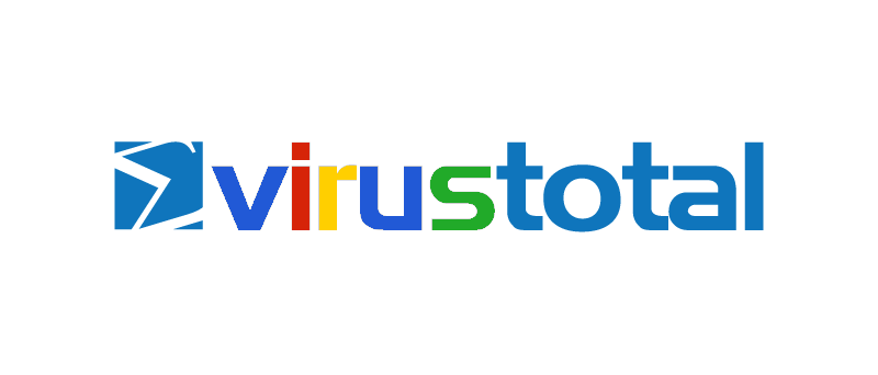 VirusTotal logo barevné jako Google