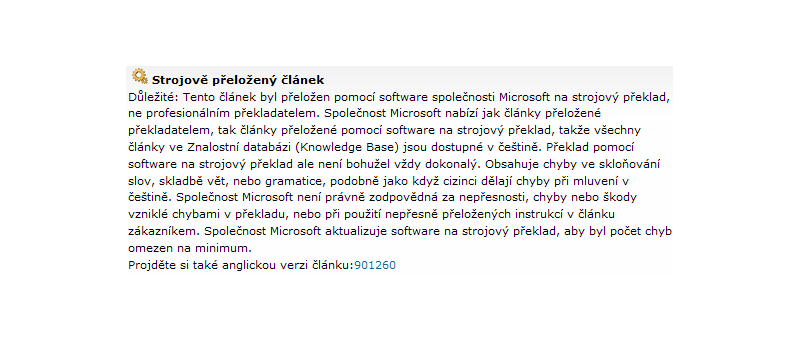 Microsoft - strojový překlad