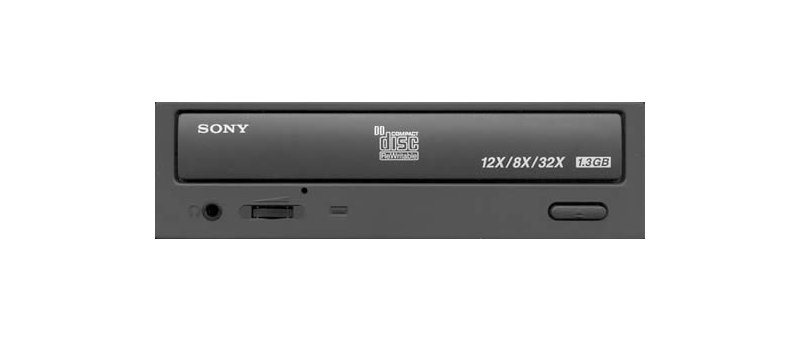 Obr: Vypalovačka Sony na 1.3 GB - další podrobnosti