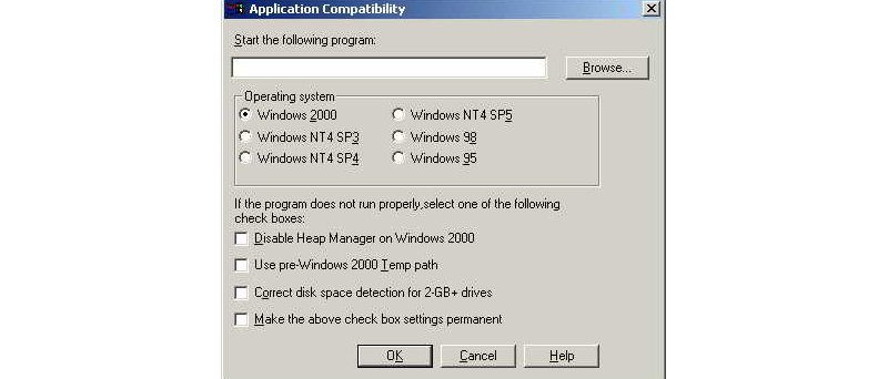 Obr: Jak rozchodit programy ve Windows 2000