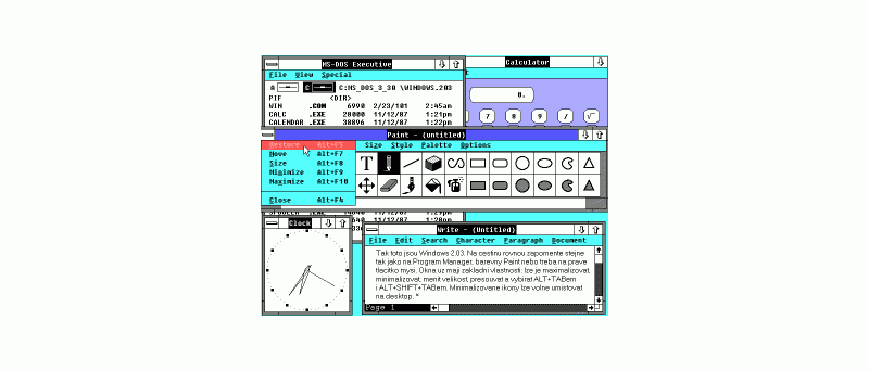 Obr: Windows 2.03