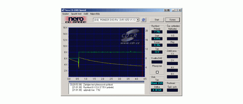 Obr: Pioneer A07: malý test neoficálního firmware