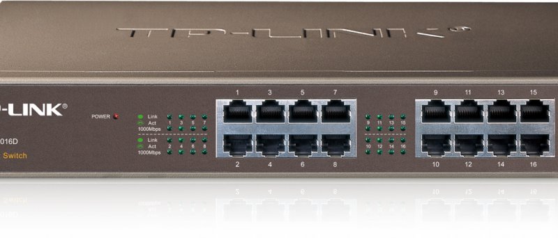 Gigabitový switch TP-LINK TL-SG1016D green