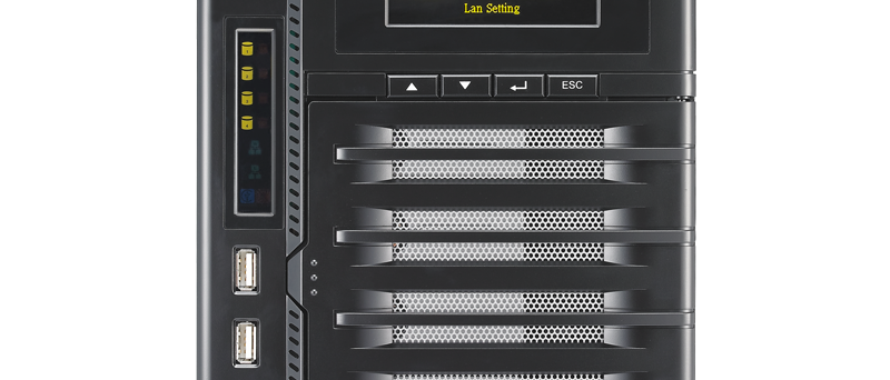 Thecus N4200ECO - přední panel