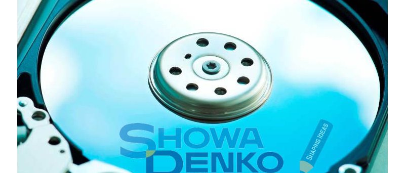 Showa Denko logo na HDD