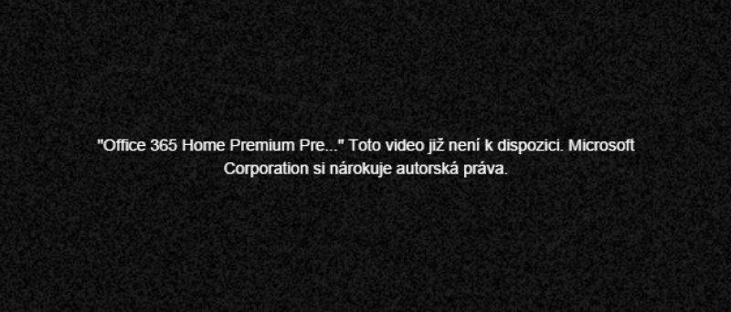 Toto Video Neni K Dispozici Microsoft Si Narokuje Autorska Prava