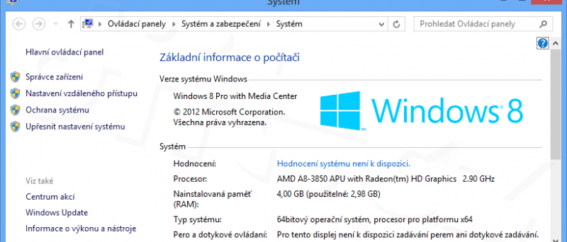 Windows 8 Pro with Media Center