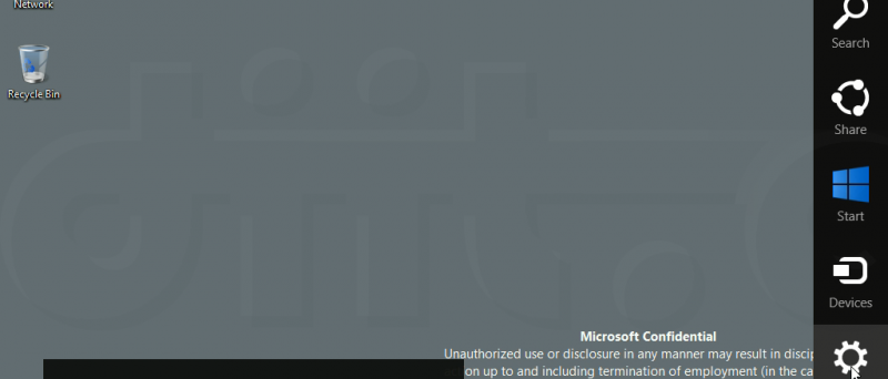 Windows „Blue“ - Modern UI - Charms copy
