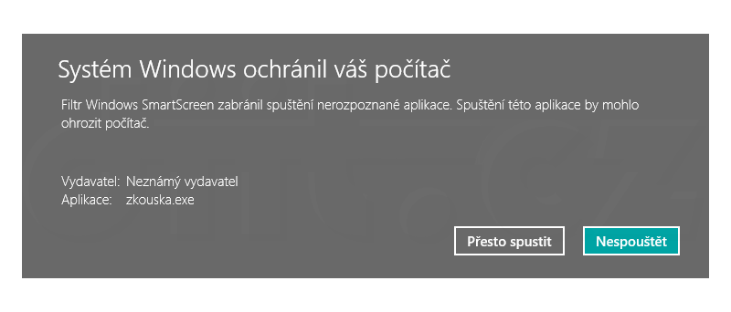 Windows SmartScreen v akci