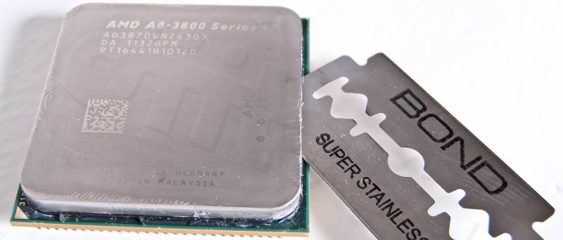 Žiletka v procesoru AMD A8-3870K