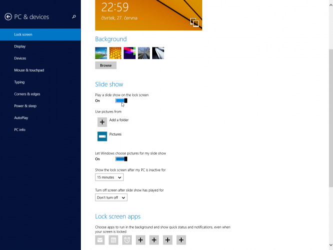 Windows 8.1 Preview - nastavení - Obrázek 3