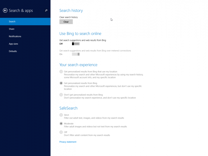 Windows 8.1 Preview - nastavení - Obrázek 20