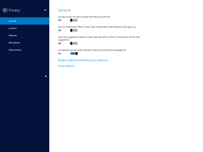 Windows 8.1 Preview - nastavení - Obrázek 25