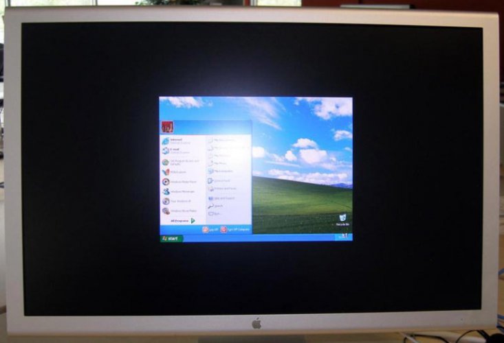 Apple IntelMac běžící Windows XP