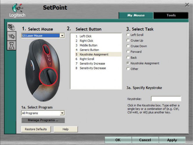 Logitech SetPoint