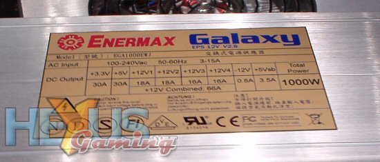Enermax Galaxy 1000W štítek