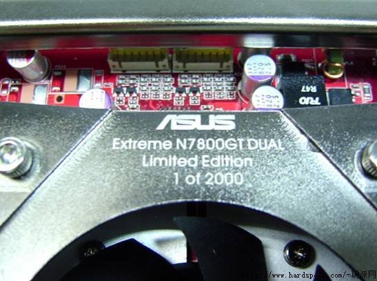 Asus Extreme N7800GT Dual Limited Edition detail