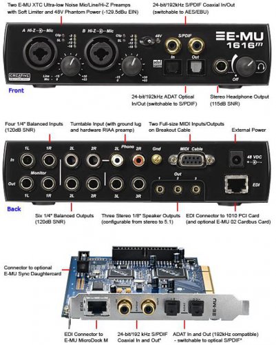 Creative E-MU 1616M