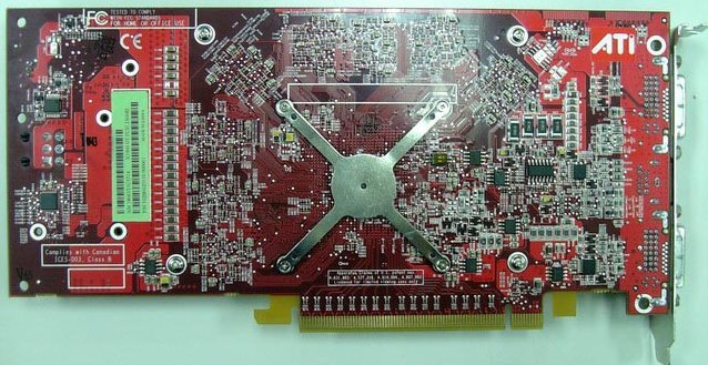 Nový Radeon X1900 GT: zadní strana