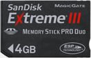 4GB SanDisk Extreme III MSPD