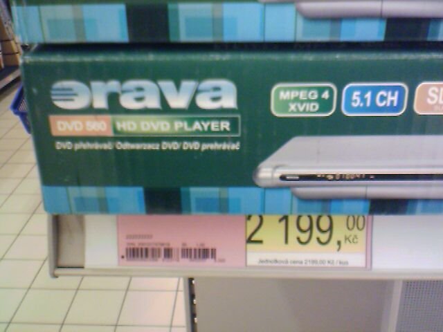 "HD DVD" přehrávač Orava DVD 560