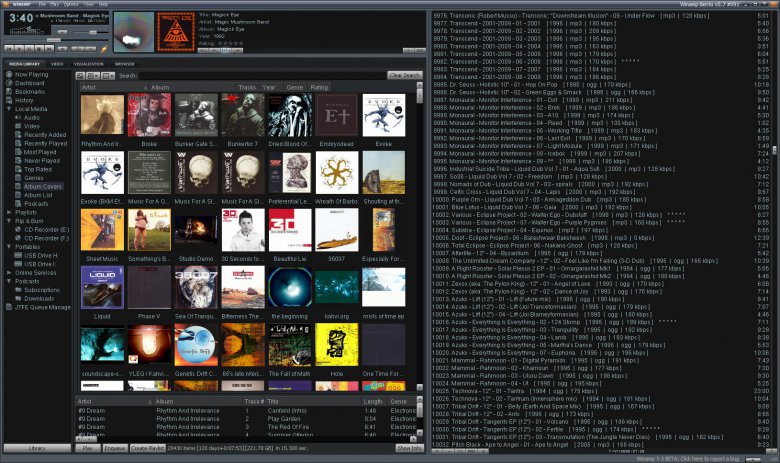 Winamp 5.5 beta1 