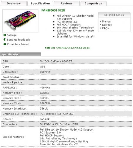 Foxconn GeForce 8800 GT