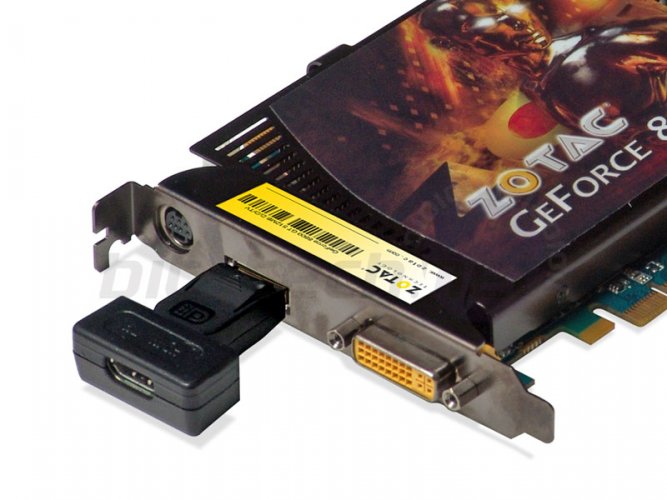 Zotac GeForce 8800 GT s DisplayPort