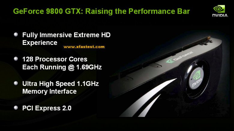 GeForce 9800 GTX - oficiální materiály