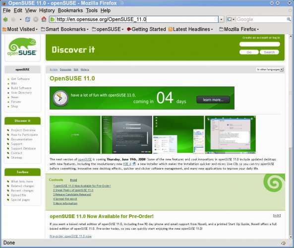 openSUSE 11.0