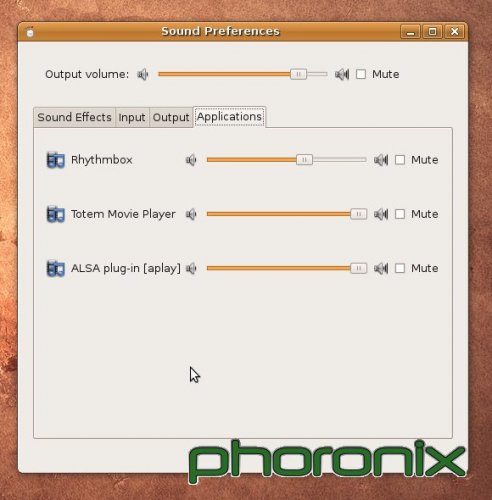 GNOME Sound Preferences