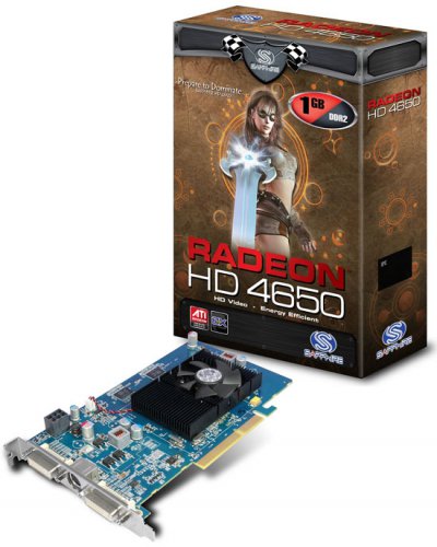 Saphire Radeon HD 4650 1GB AGP  