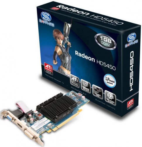 Sapphire Radeon HD 5450 512MB DDR2, pomalejší verze