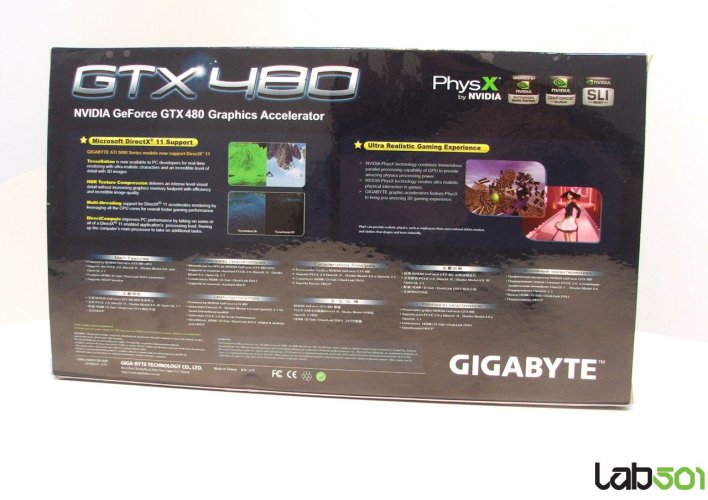 krabice od Gigabyte GeForce GTX 480