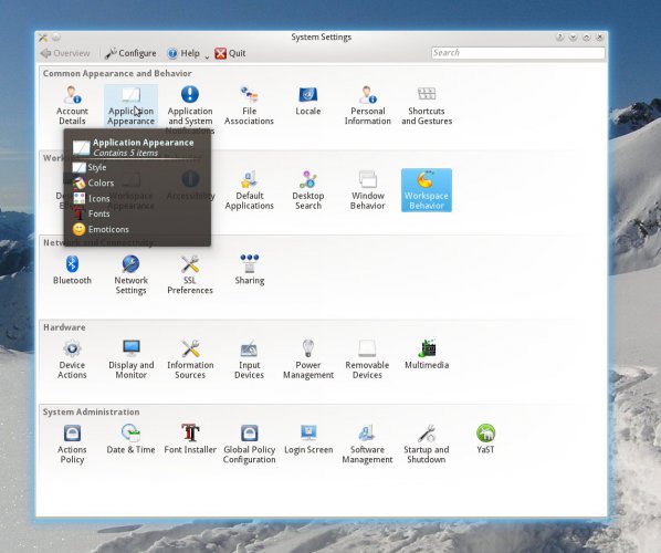 KDE 4.7 System Settings