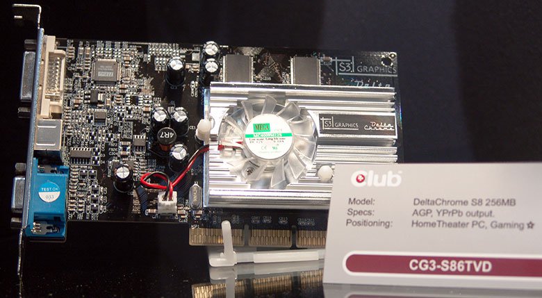 Club3D CG3-S86TVD - DeltaChrome S8 256MB AGP