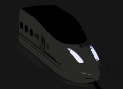 Kyushu Shinkansen 800 myš ve tmě