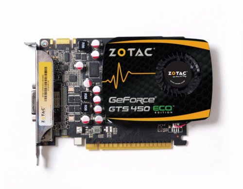 Zotac GeForce GTS 450 ECO - předek