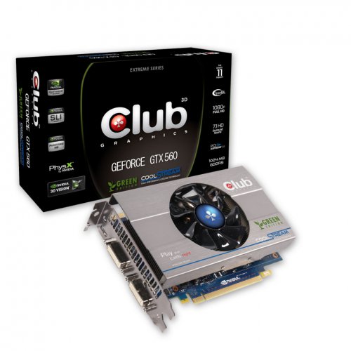 Club 3D GeForce GTX 560Ti Green Edition CGNX-XT56024G