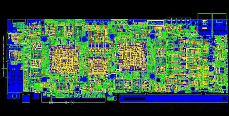 ColorFire Xstorm HD 6850 X2 4 GB PCB design