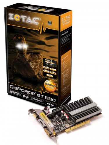 Zotac GeForce GT 520 PCI balení