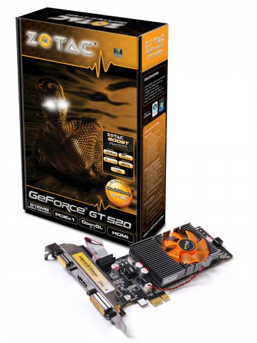 Zotac GeForce GT 520 PCIe ×1 balení