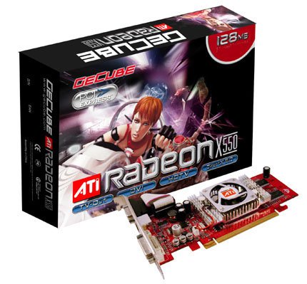 GeCube Radeon X550 PCIe 128MB, Low Profile Edition