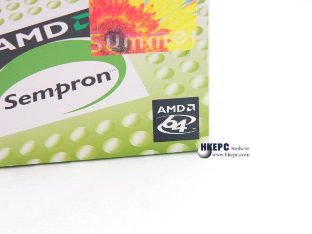 Logo AMD64 na krabici s x64 Semprony